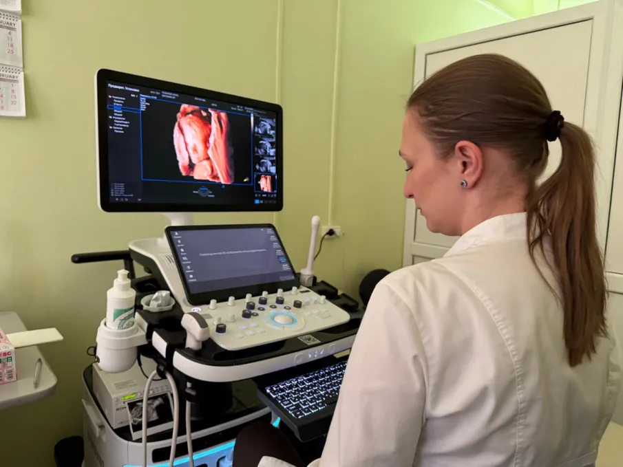 Новый УЗИ-аппарат для проведения обследований беременных появился в Клиническом диагностическом центре Нижнего Новгорода